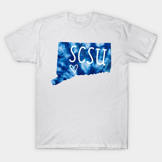 Tie Dye Southern Connecticut State University T-Shirt by aterkaderk